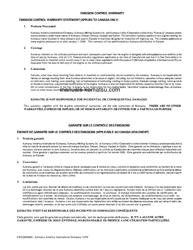 Protected: WA250-5(USA)-L S/N A73001-UP Operation manual (French)