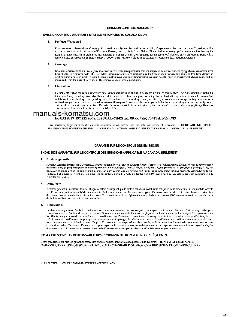 Protected: PC300LL-7(USA)-L S/N A85001-UP Operation manual (French)