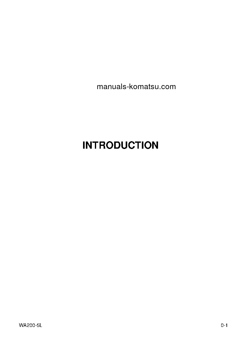 Protected: WA200-5(USA)-L S/N A82001-UP Operation manual (French)