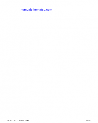 PC200LL-7(USA)-L S/N A86001-UP Operation manual (French)