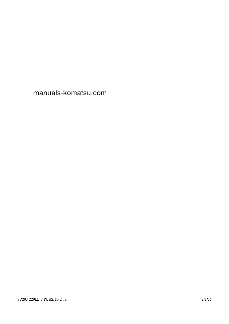 Protected: PC220LL-7(USA)-L S/N A86001-UP Operation manual (French)