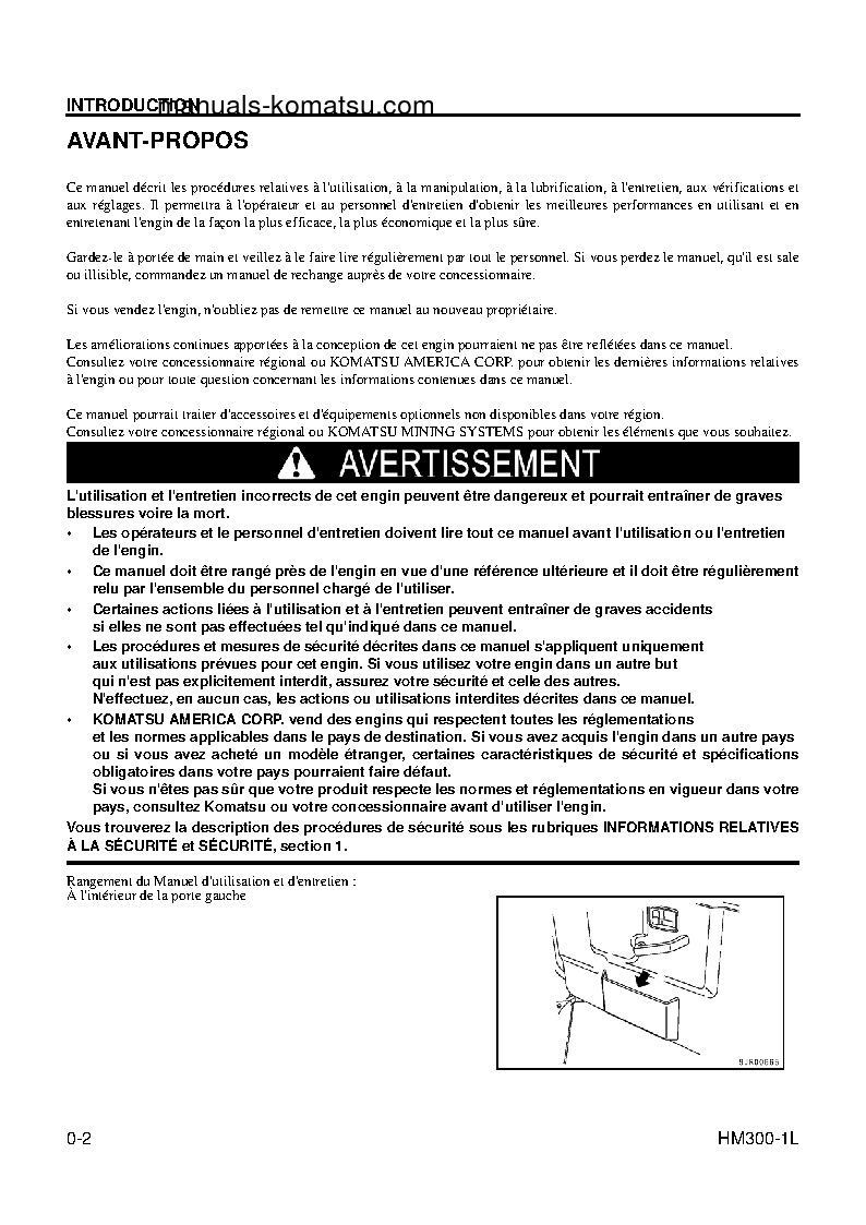 Protected: HM300-1(USA)-L S/N A10001-UP Operation manual (French)