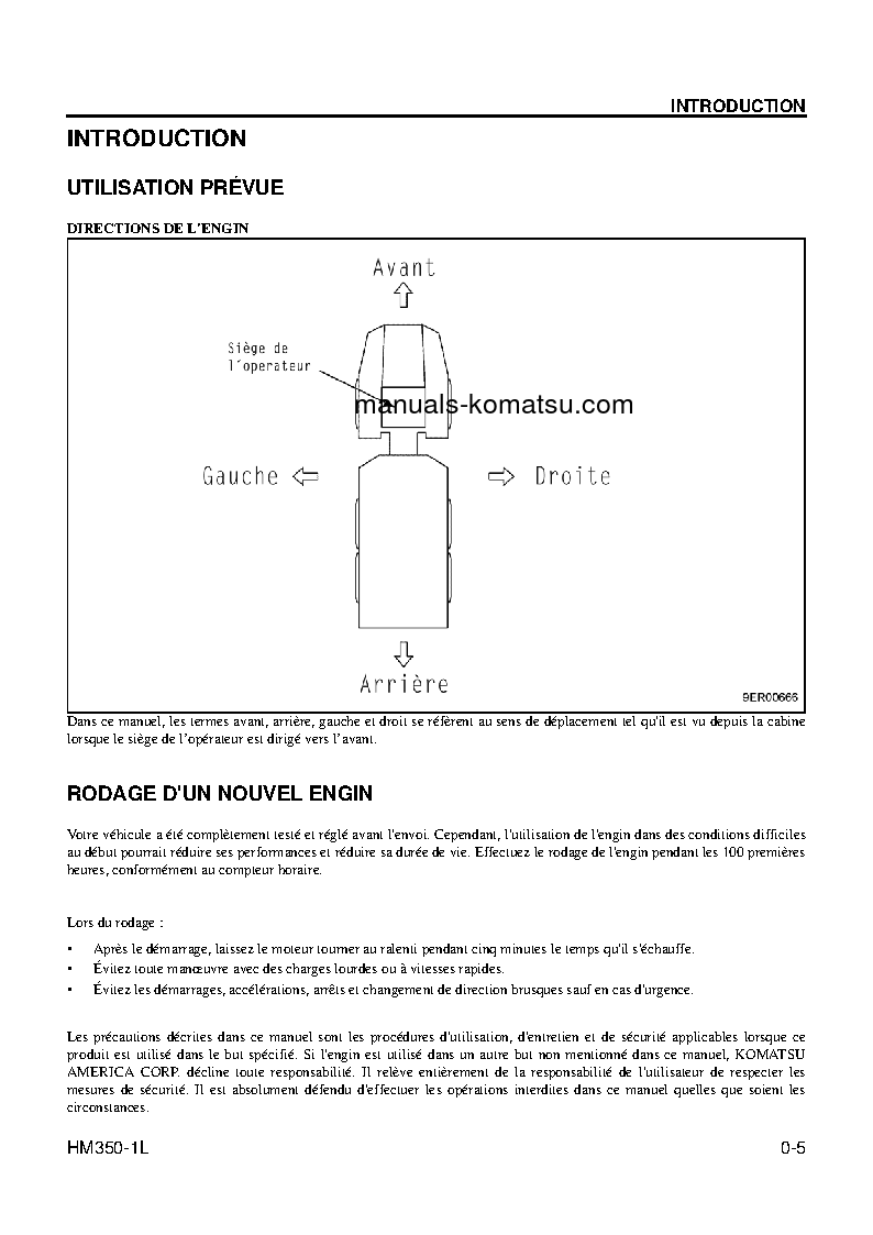 Protected: HM350-1(USA)-L S/N A10001-UP Operation manual (French)