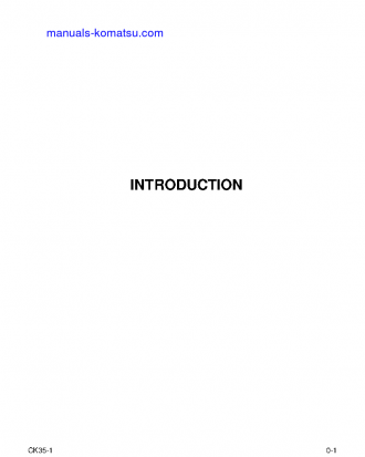 CK35-1(USA) S/N A40001-UP Operation manual (French)