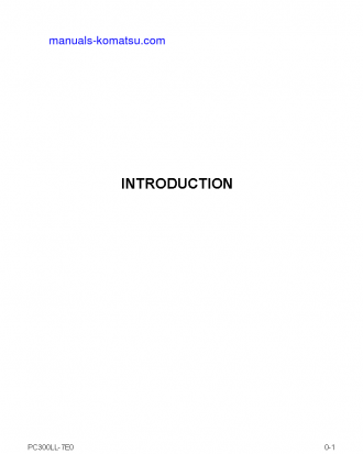 PC300LL-7(USA)-TIER 3 S/N A86001-UP Operation manual (French)