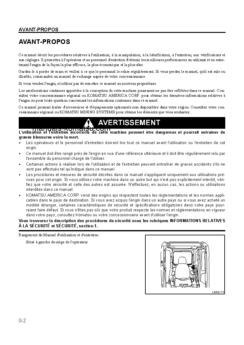 Protected: PC300LL-7(USA)-TIER 3 S/N A86001-UP Operation manual (French)