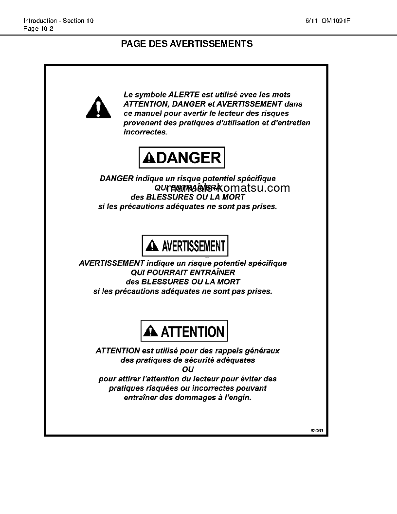 Protected: 830E-1(USA)-AC S/N A30561-UP Operation manual (French)