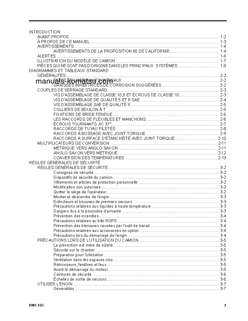 Protected: 930E-4(USA)-SE S/N A31035-UP Operation manual (French)