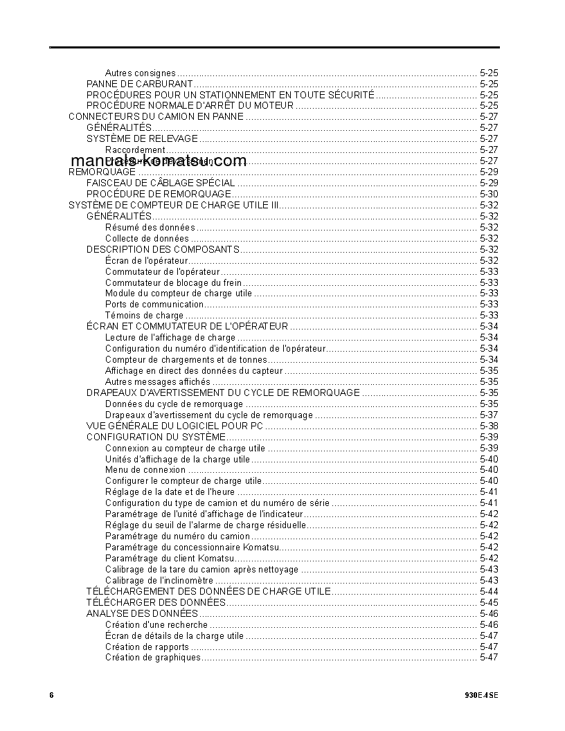 Protected: 930E-4(USA)-SE S/N A31035-UP Operation manual (French)