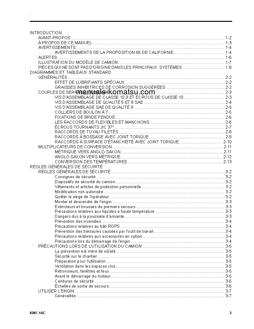 Protected: 830E-1(USA)-AC S/N A40851-UP Operation manual (French)