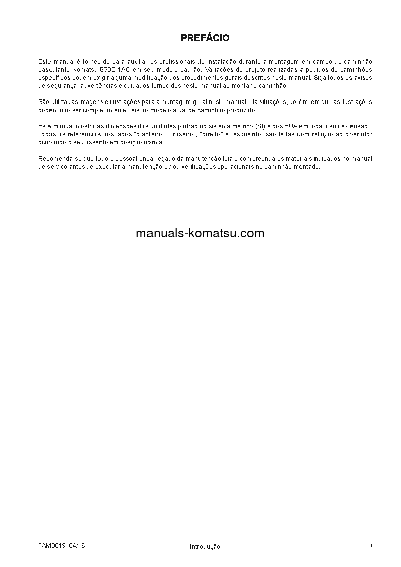 Protected: 830E-1(USA)-AC S/N A40962-UP Field assembly manual (Portuguese)