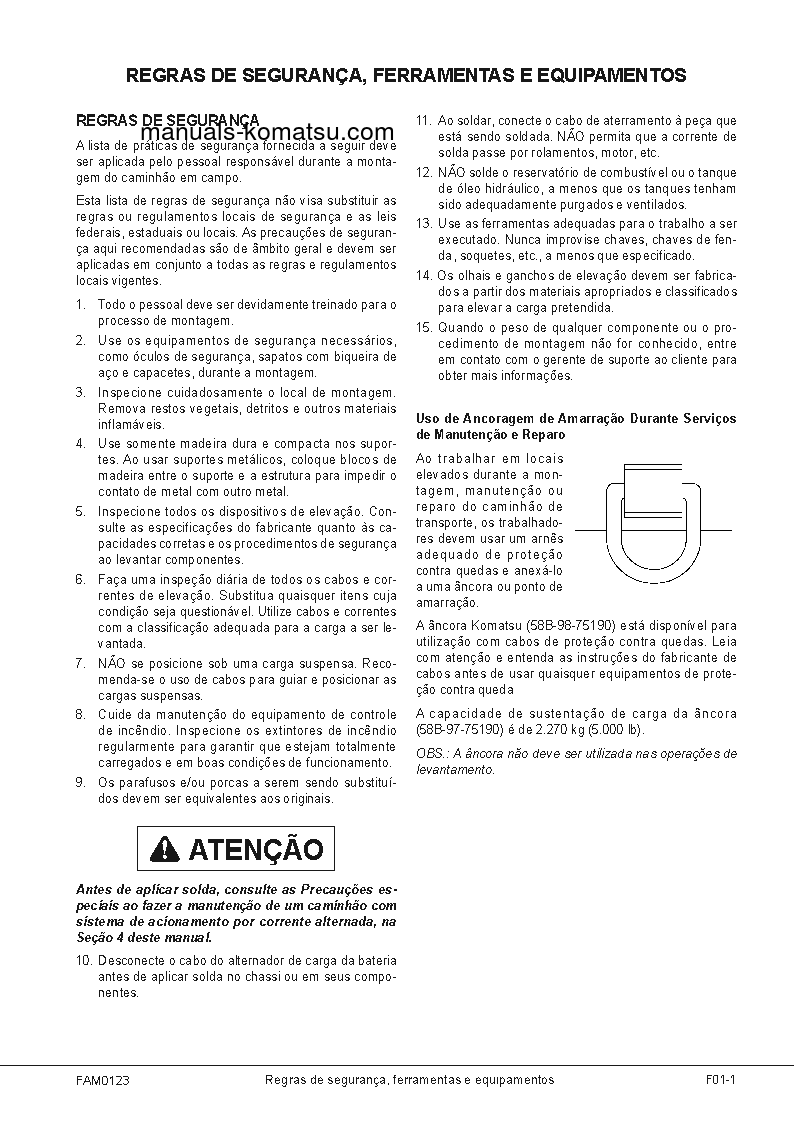 Protected: 830E-1(USA)-AC S/N A40962-UP Field assembly manual (Portuguese)