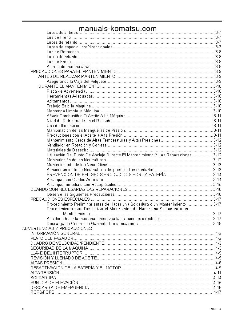 Protected: 960E-2(USA) S/N A30027-UP Operation manual (Spanish)