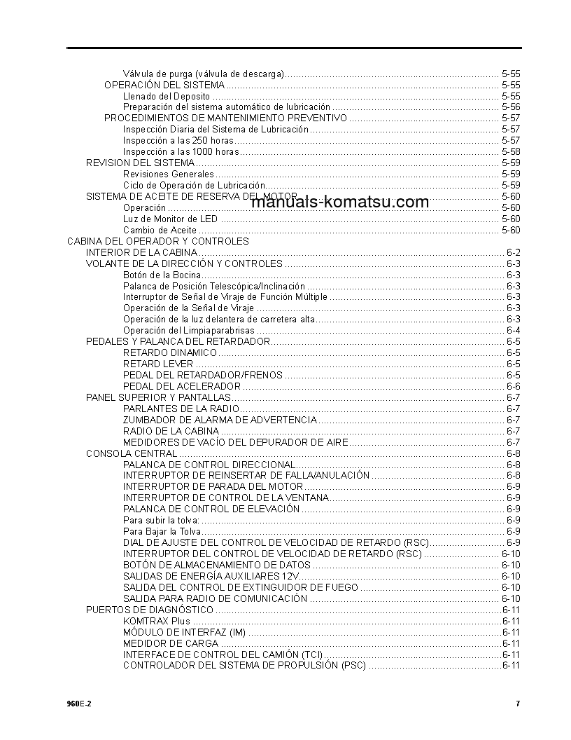 Protected: 960E-2(USA) S/N A30027-UP Operation manual (Spanish)