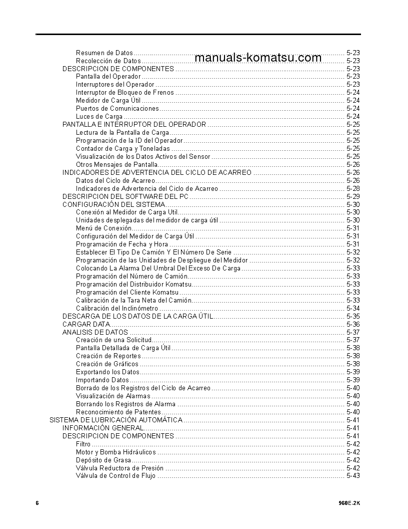 Protected: 960E-2(USA)-K S/N A50011-UP Operation manual (Spanish)