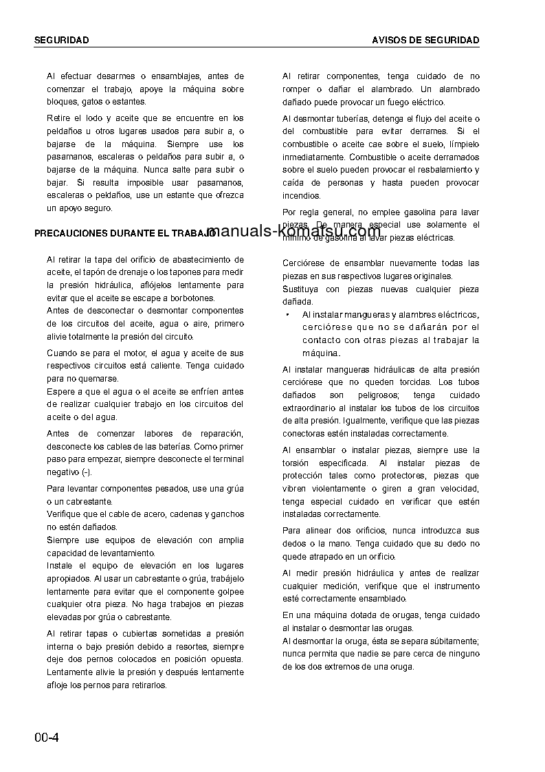 Protected: D375A-5(JPN)-VHMS S/N 18052-UP Shop (repair) manual (Spanish)