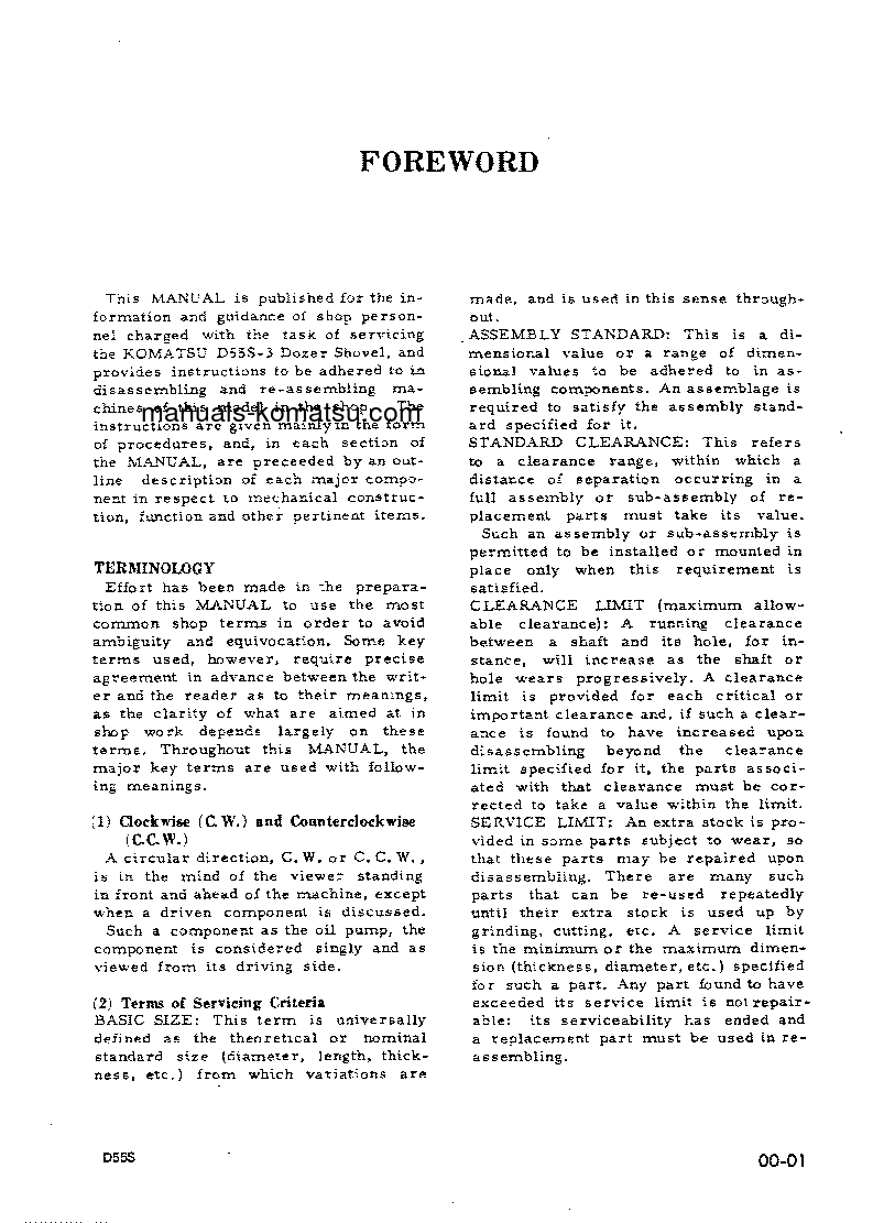 Protected: D55S-3(JPN) S/N 2008-UP Shop (repair) manual (English)