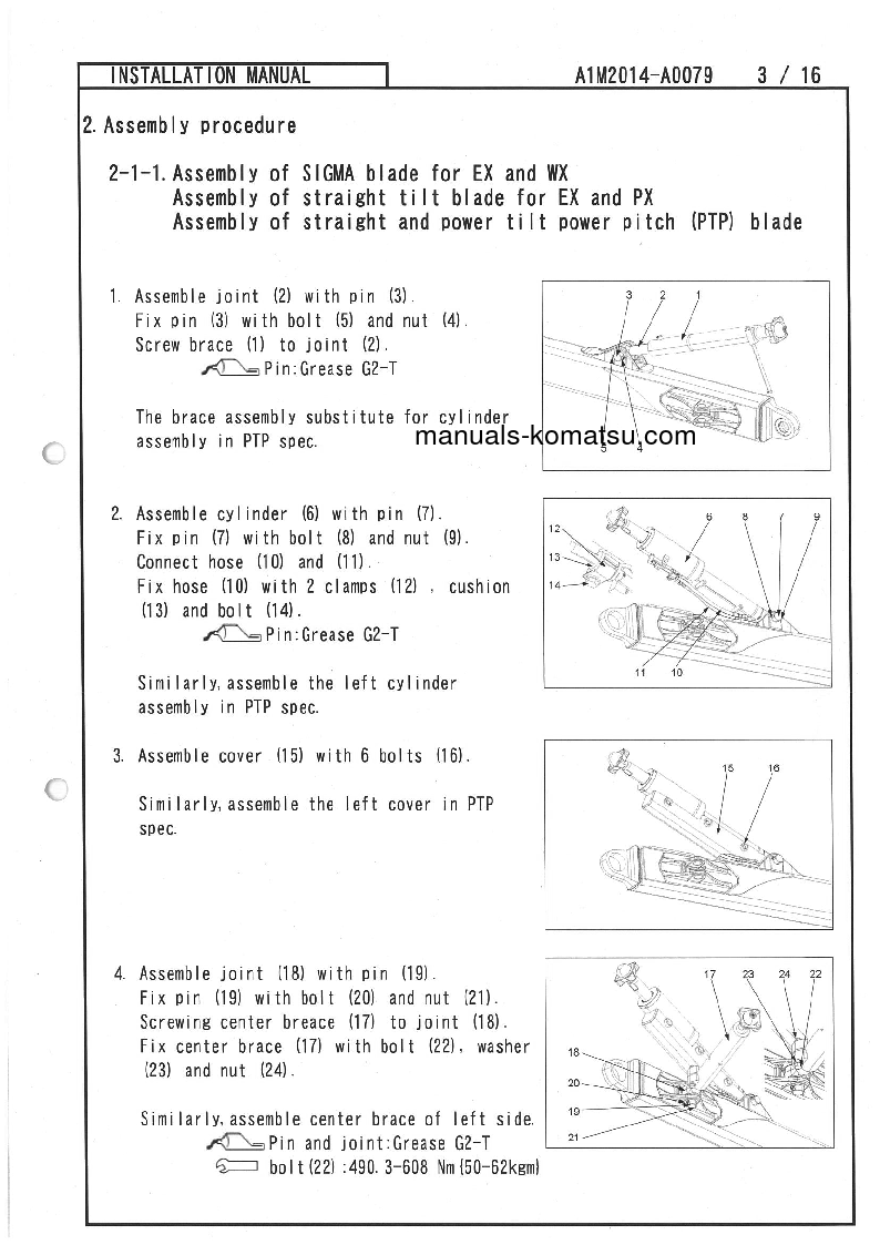 Protected: D65WX-18(JPN) S/N 90001-UP Field assembly manual (English)