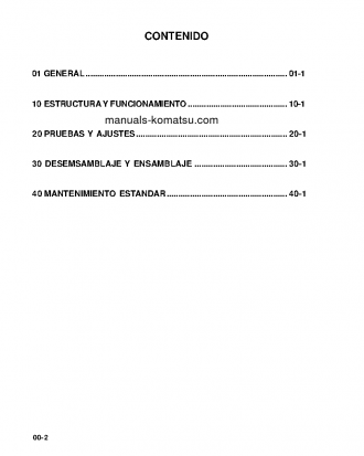 D65P-12(JPN) S/N 60001-60390 Shop (repair) manual (Spanish)