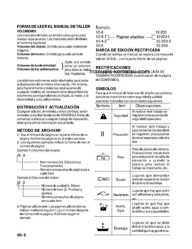 Protected: D65P-12(JPN) S/N 60001-60390 Shop (repair) manual (Spanish)