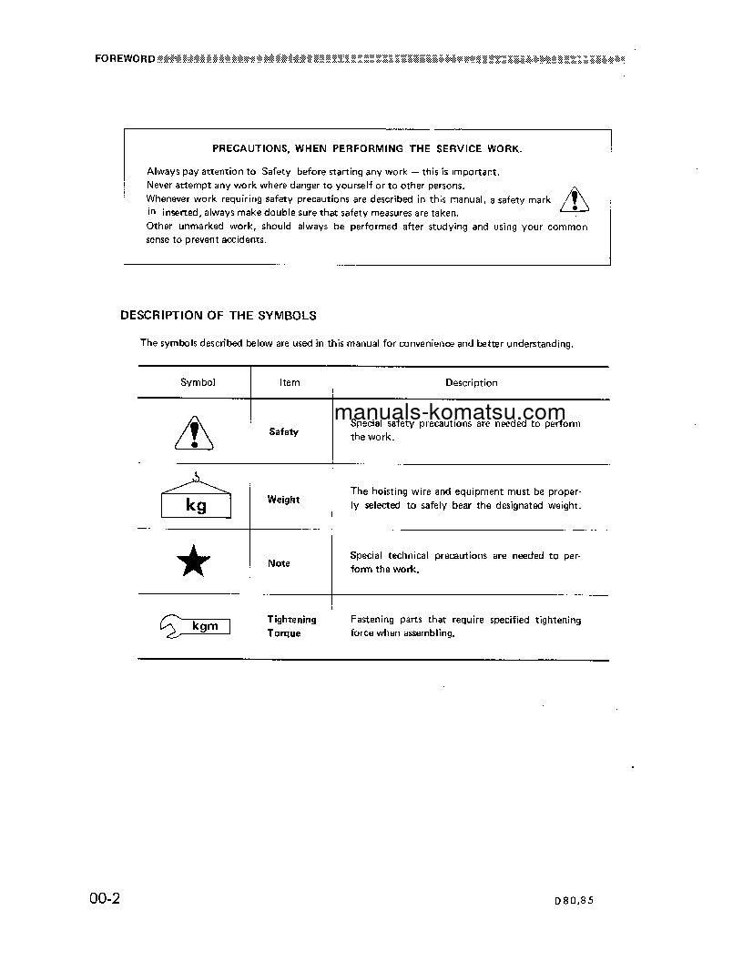 Protected: D80A-12(JPN) S/N 21017-UP Shop (repair) manual (English)