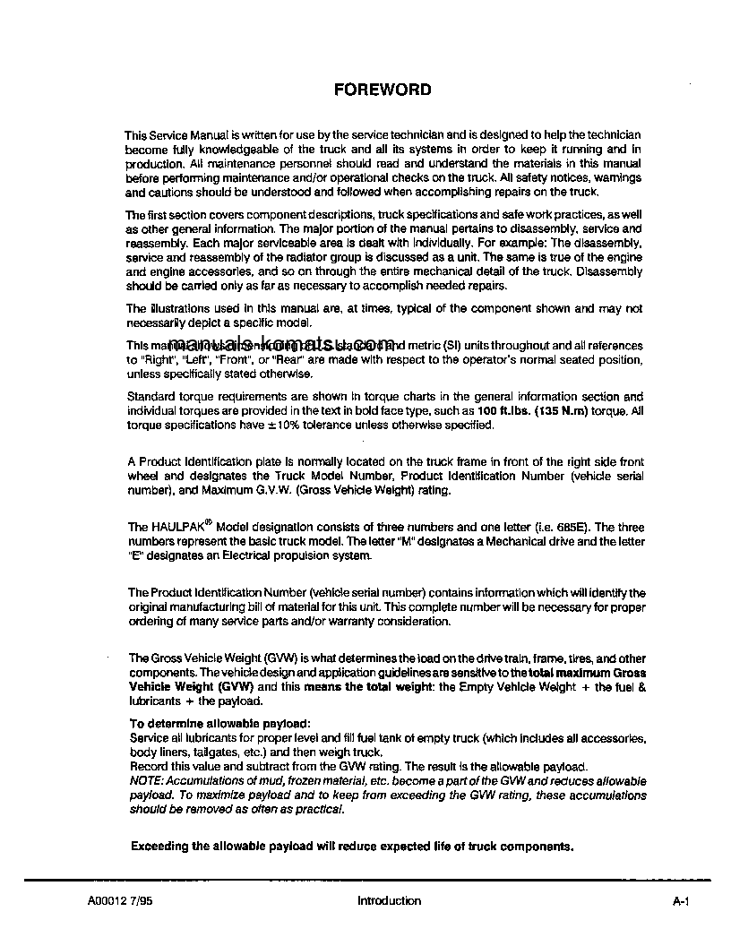 Protected: 685E(USA) S/N 32089-32145 Shop (repair) manual (English)