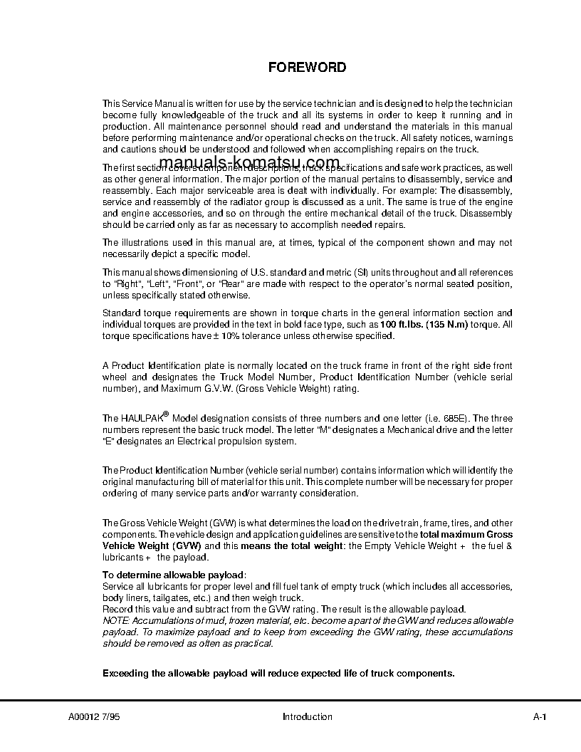 Protected: 685E(USA) S/N 32303-32312 Shop (repair) manual (English)