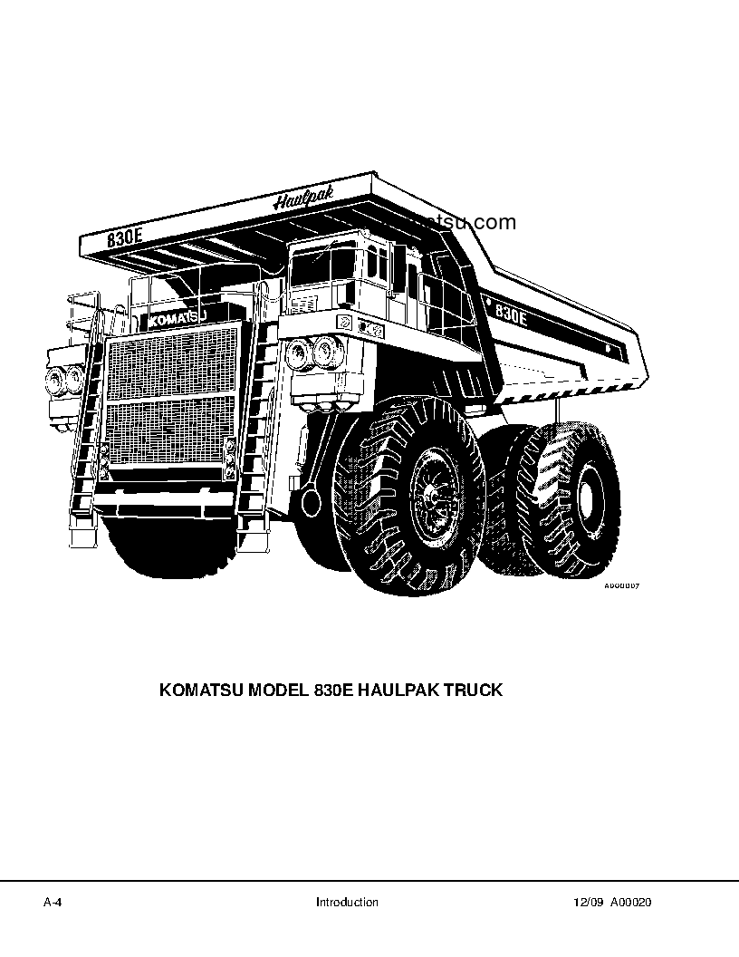 Protected: 830E(USA) S/N A30544-A30606 Shop (repair) manual (English)