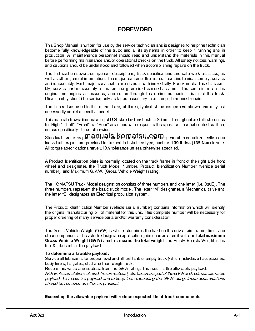 Protected: 830E(USA) S/N A30607-A30624 Shop (repair) manual (English)