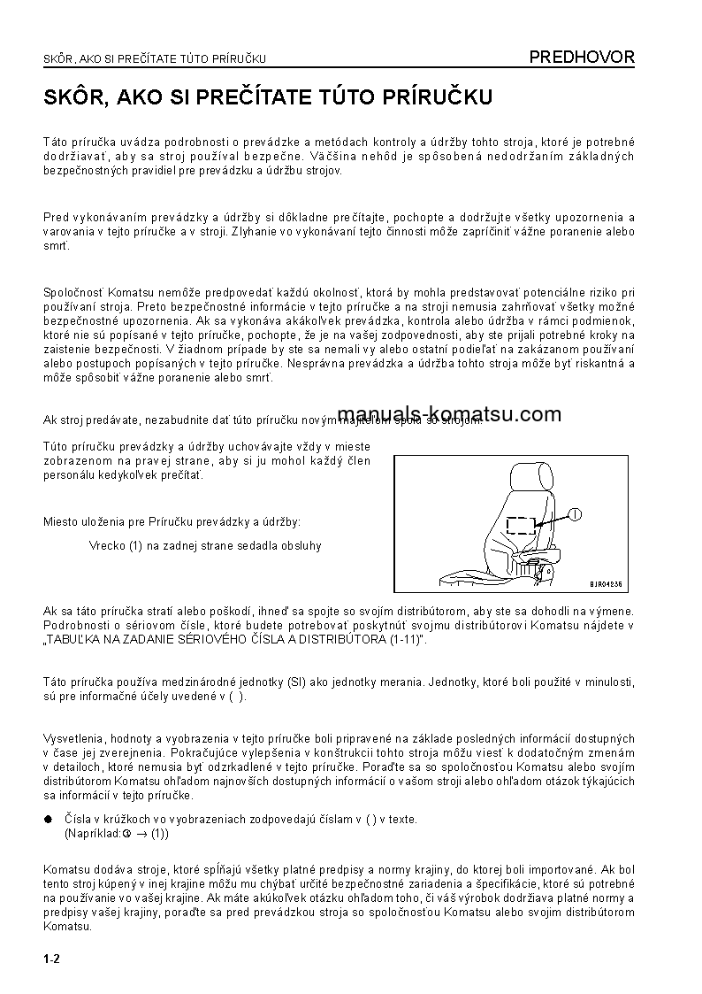 Protected: WA600-6(JPN) S/N 60634-UP Operation manual (Slovak)