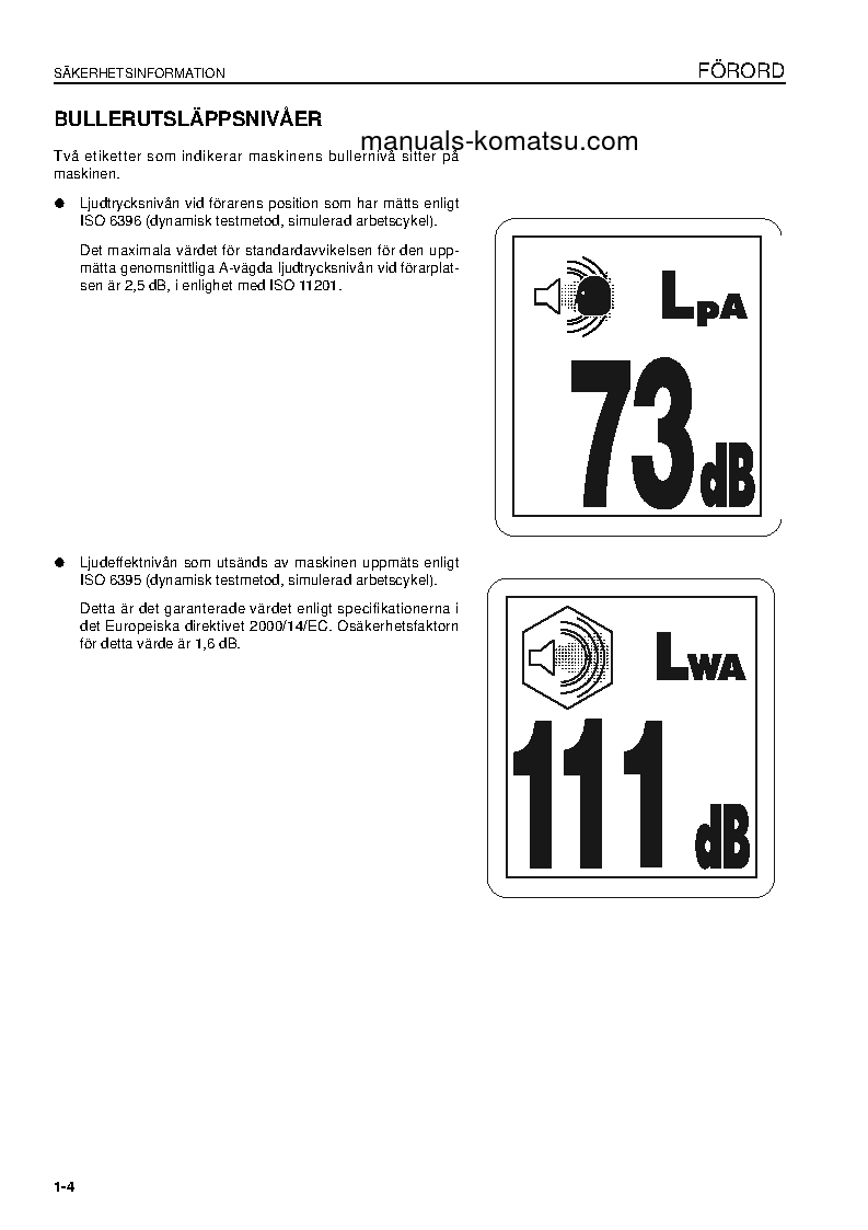Protected: WA600-6(JPN) S/N 60634-UP Operation manual (Swedish)