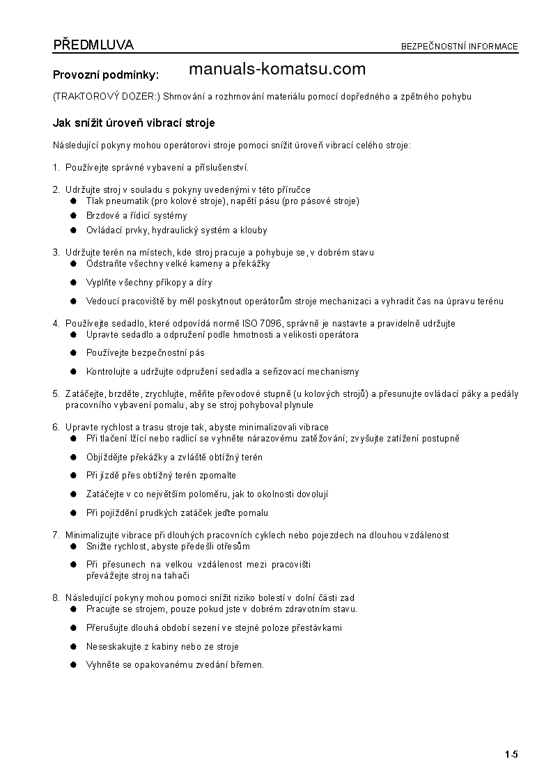 Protected: D275AX-5(JPN)-E0 S/N 40001-UP Operation manual (Czech)
