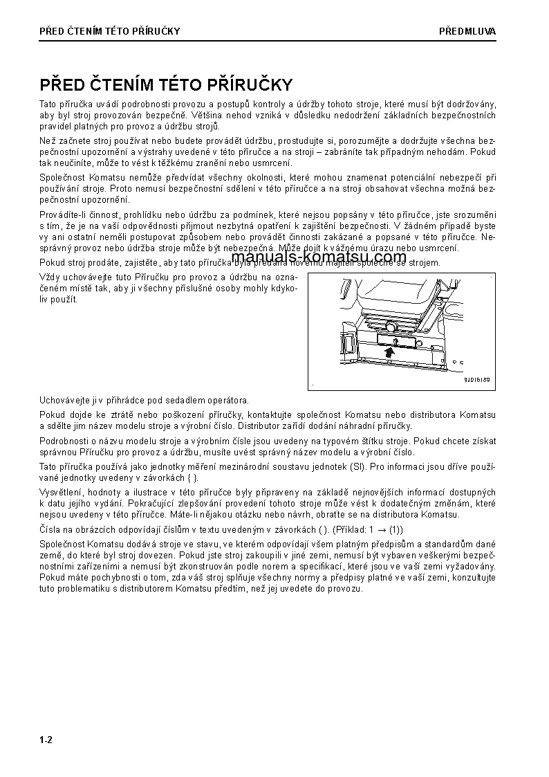 Protected: GD675-6(JPN) S/N 60001-UP Operation manual (Czech)