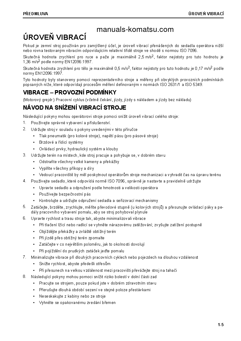 Protected: GD675-6(JPN) S/N 60001-UP Operation manual (Czech)