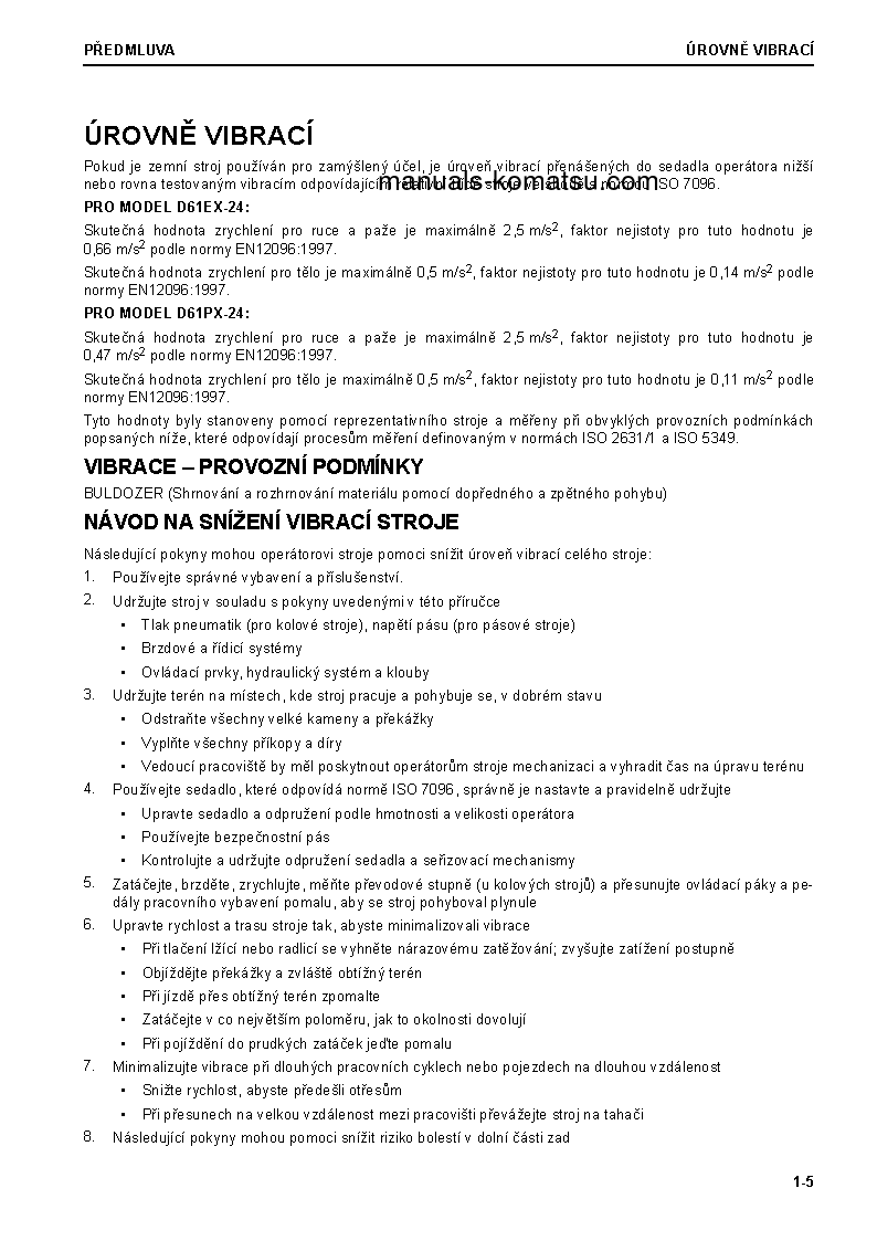 Protected: D61EX-24(JPN) S/N 40001-UP Operation manual (Czech)