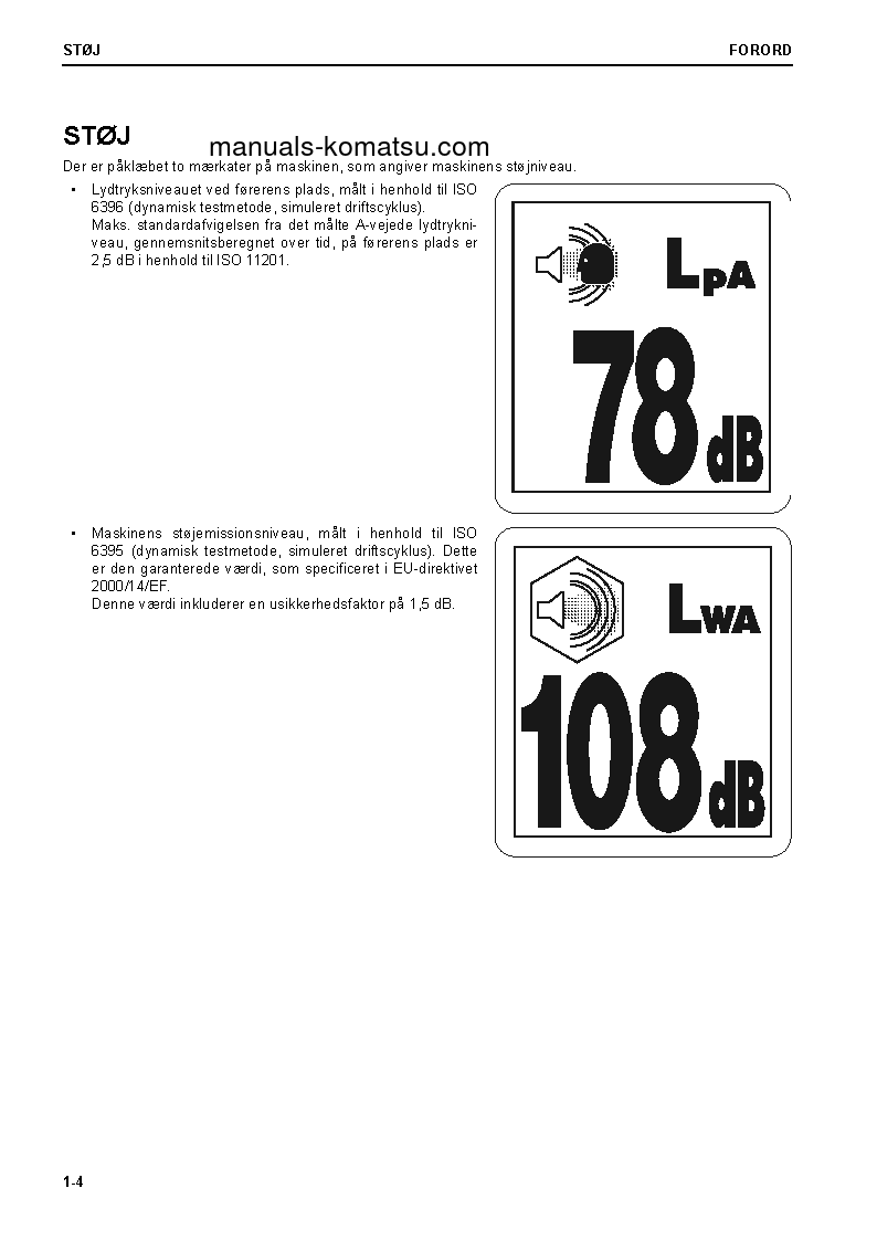 Protected: D65PX-18(JPN) S/N 90001-UP Operation manual (Danish)