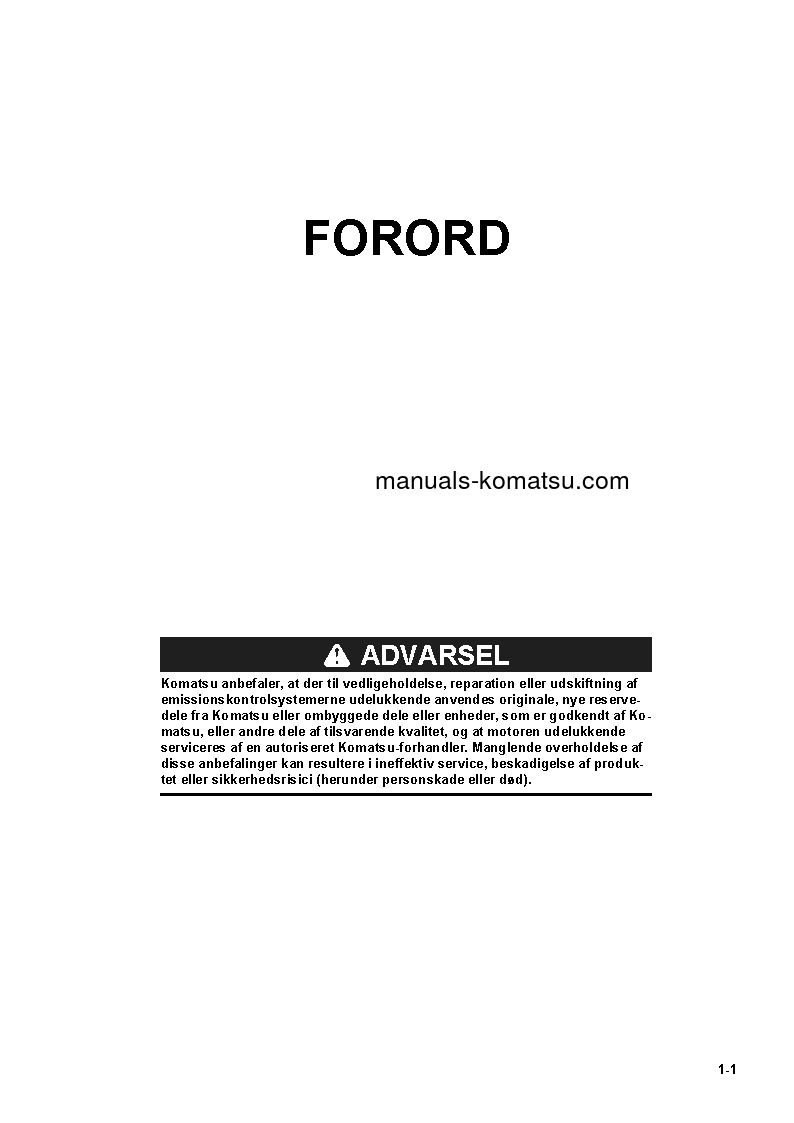 Protected: HM300-5(JPN) S/N 10001-UP Operation manual (Danish)