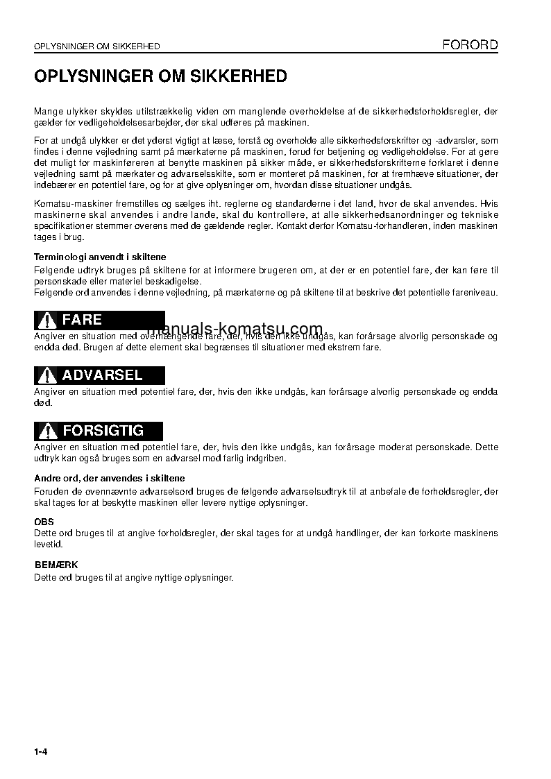 Protected: PC09-1(ITA) S/N 15001-UP Operation manual (Danish)