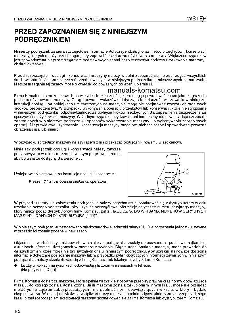 Protected: WA600-6(JPN) S/N 60634-UP Operation manual (Polish)