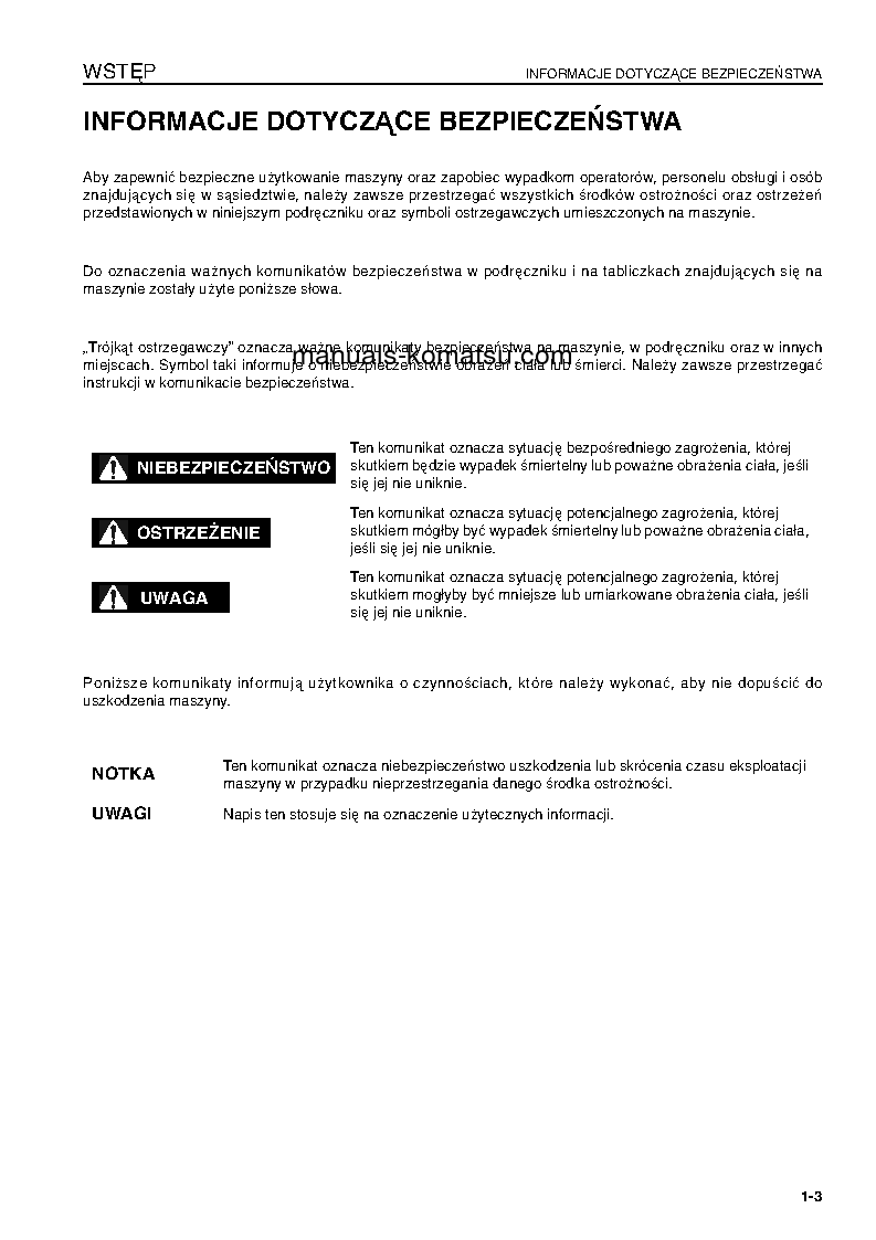 Protected: WA600-6(JPN) S/N 60634-UP Operation manual (Polish)