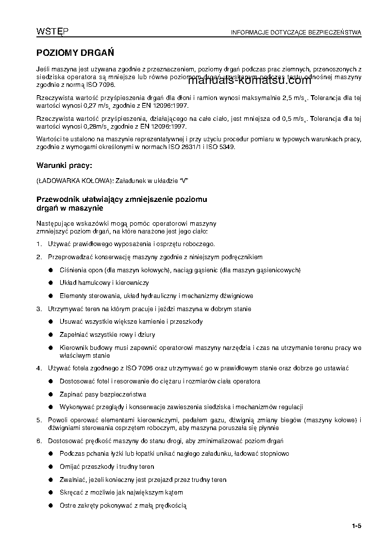 Protected: WA600-6(JPN) S/N 60634-UP Operation manual (Polish)