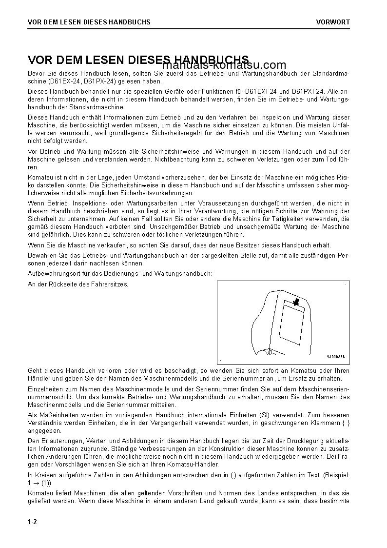 Protected: D61EXI-24(JPN) S/N 40001-UP Operation manual (German)