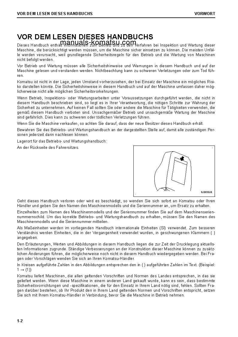 Protected: D61PX-24(JPN) S/N 40001-UP Operation manual (German)