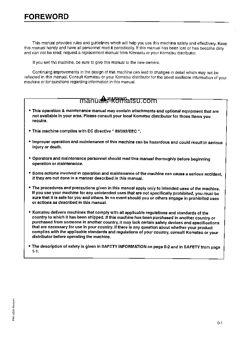 Protected: PW170-5(GBR)-K S/N K20314-UP Operation manual (English)