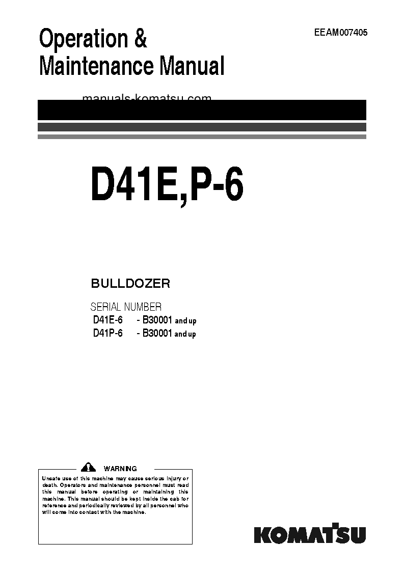 D41P-6(JPN) Operation manual (English)