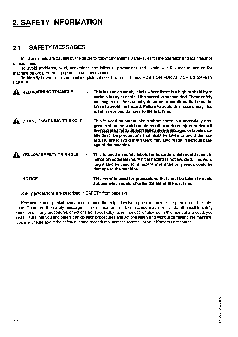 Protected: PC200EN-6(GBR)-K S/N K30001-K32000 Operation manual (English)