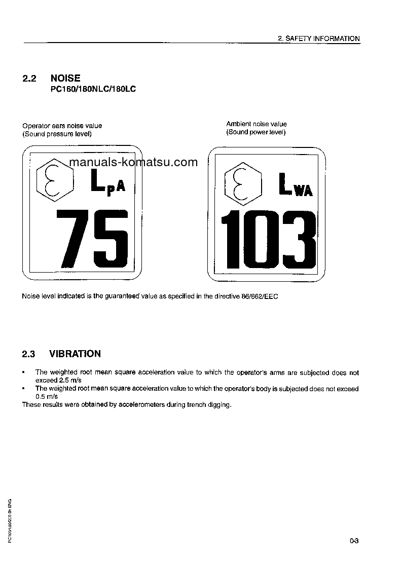 Protected: PC200EN-6(GBR)-K S/N K30001-K32000 Operation manual (English)