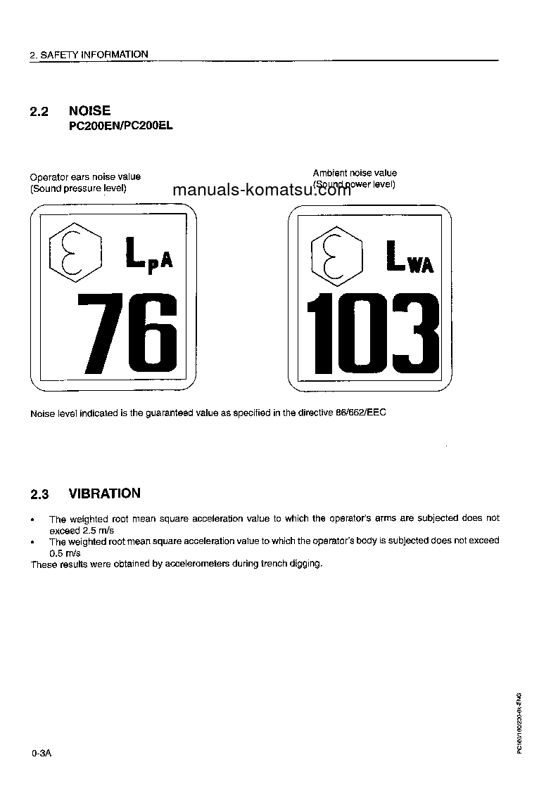 Protected: PC200EN-6(GBR)-K S/N K30001-K32000 Operation manual (English)