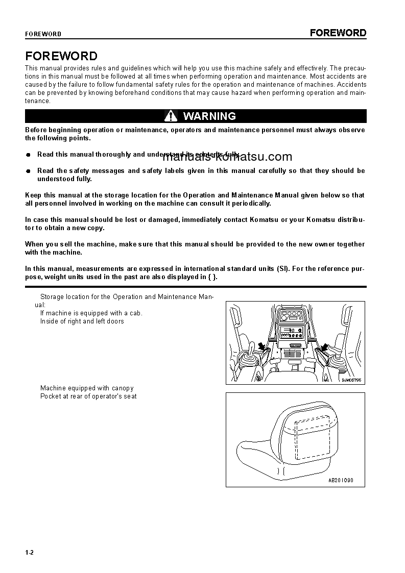 Protected: D41P-6(BRA)-BB S/N B40001-UP Operation manual (English)