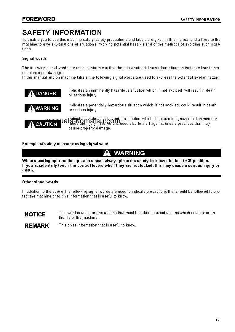 Protected: D41P-6(BRA)-BB S/N B40001-UP Operation manual (English)